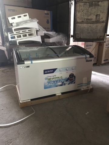 Tủ đông kính trưng bày Hòa Phát 800L 1 ngăn 2 cánh kính trượt HSF AD6451.C1 dài 1.45m