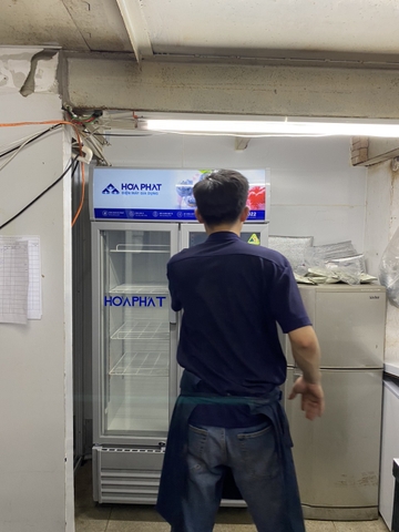 Tủ mát trưng bày Hòa Phát 1 ngăn 2 cánh HSR D6526 526 lít cao 1.9M X rộng 90CM