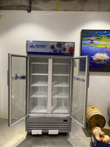 Tủ mát trưng bày Hòa Phát 1 ngăn 2 cánh HSR D6526 800 lít cao 1.9M X rộng 90CM
