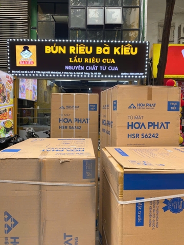 Giao combo 2 tủ mát và 2 tủ đông cho khách ở ngõ 622 Minh Khai- Vĩnh Tuy- Hai Bà Trưng- Hà Nội