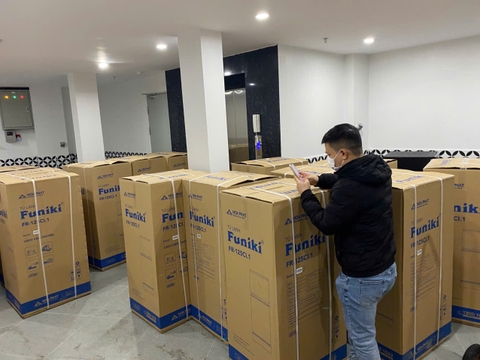 Lắp đặt 23 tủ lạnh funiki 125ci tại số 51 ngõ 136 cầu diễn