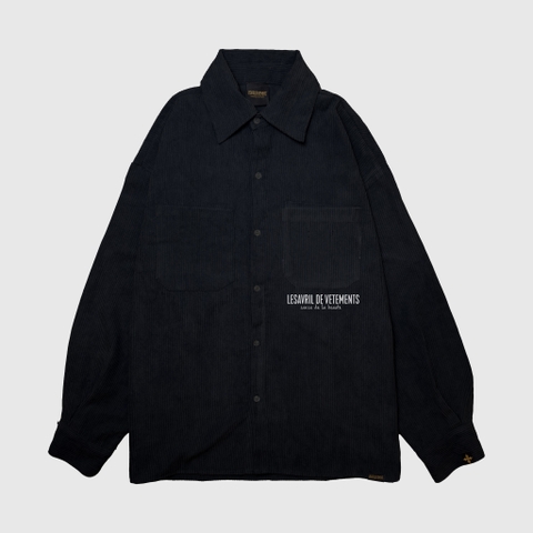 Áo sơ mi dài tay Lesavril de Vetements SDLB - Black