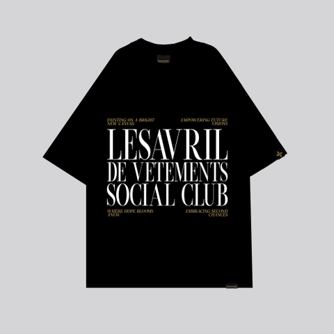 Áo thun Lesavril de Vetements Social Club - Black