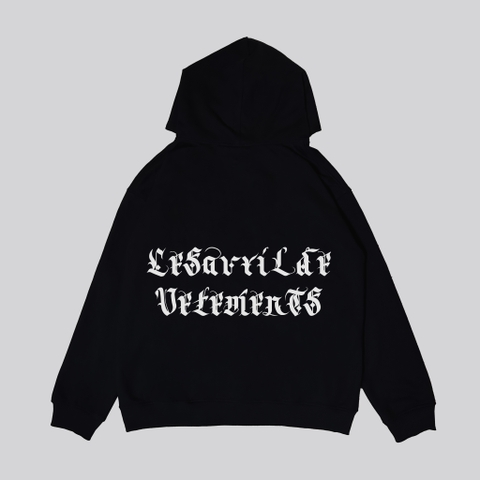 Áo khoác nỉ Hoodie Lesavril de Vetements Signature - Black