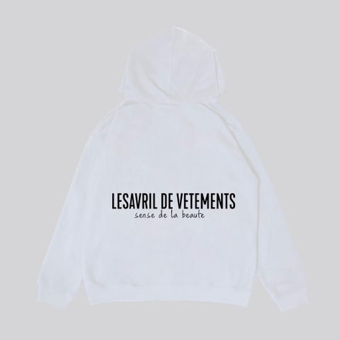 Áo khoác nỉ Hoodie Lesavril de Vetements SDLB - White