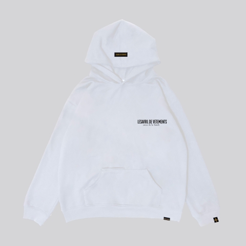 Áo khoác nỉ Hoodie Lesavril de Vetements SDLB - White