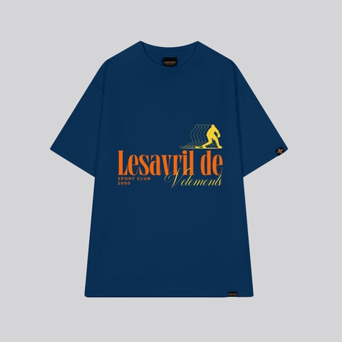 Áo thun Lesavril de Vetements Sport Club - Navy