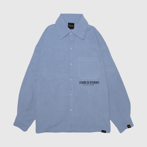 Áo sơ mi dài tay Lesavril de Vetements SDLB - Blue