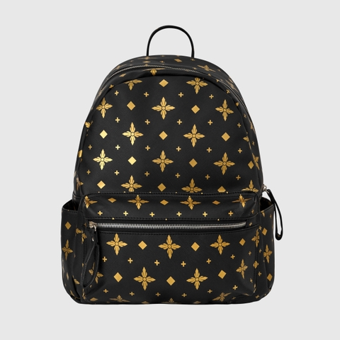 Black Gold BLS Monogram Backpack