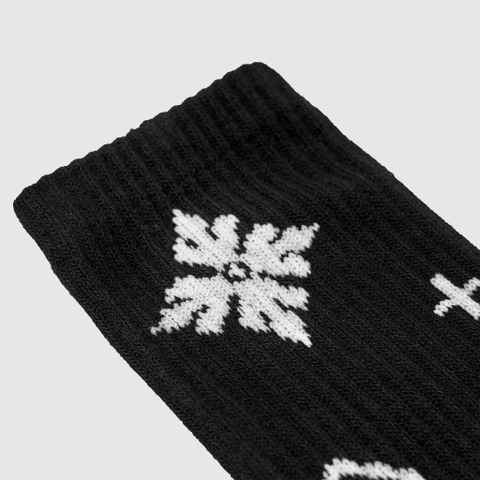 Black BLS Monogram Socks