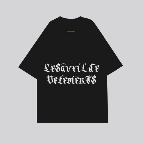 Áo thun Lesavril de Vetements Signature - Black