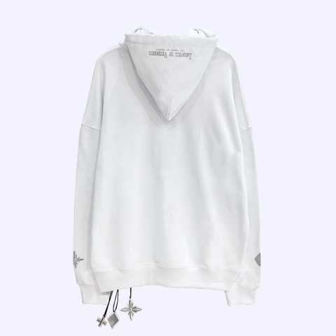 White Silver Signature Hoodie