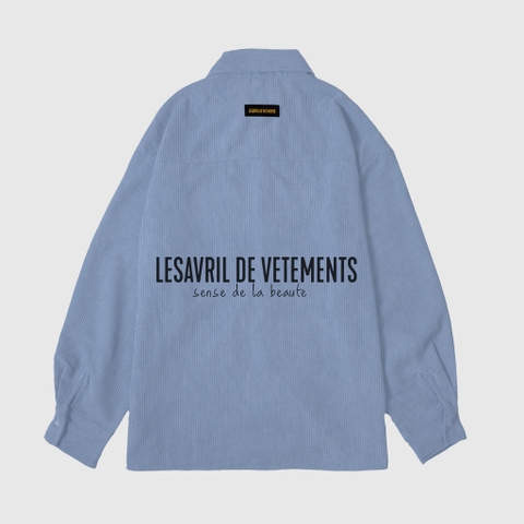 Áo sơ mi dài tay Lesavril de Vetements SDLB - Blue