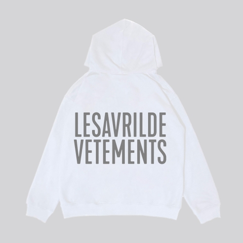 Áo khoác nỉ Hoodie Lesavril de Vetements LUMI - White