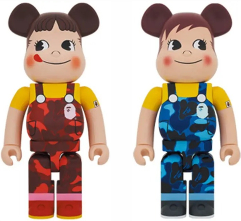 BEARBRICK X BAPE PEKO CHAN & POKO CHAN 1000% SET