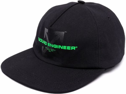 OFF WHITE X PIONEER GRAPHIC-PRINT BASEBALL CAP BLACK