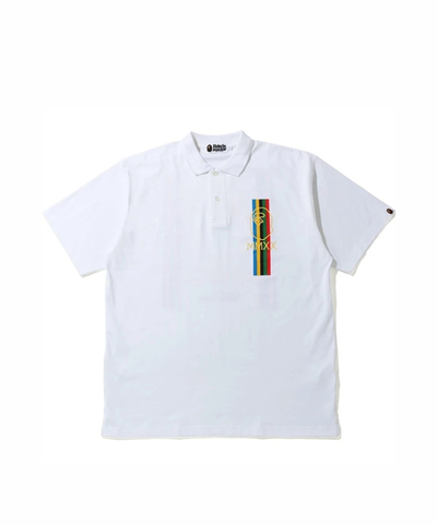BAPE RELAXED LINE POLO WHITE SS20