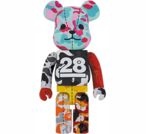 BEARBRICK BAPE(R) CAMO 28TH PINK 1000％