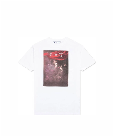 OFFWHITE SPRAYED CARAVAGG S/S OVER WHITE WHITE OMAA038S21JER0050101