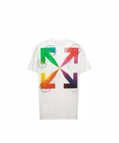 OFFWHITE FUTURA ATOMS S/S OVER TEE WHITE MULTI OMAA038S201850520188