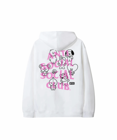 ASSC BT21 TRACEABLE HOODIE WHITE