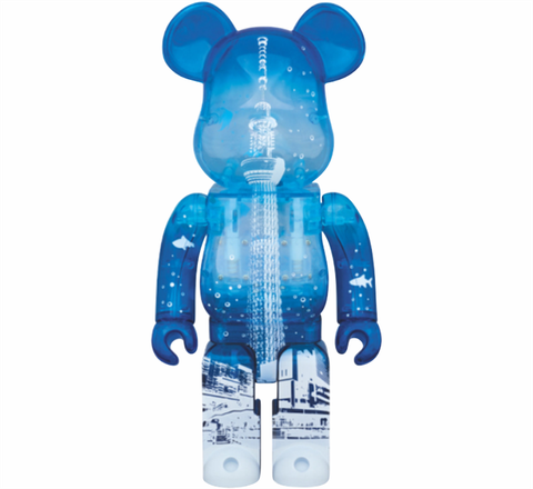 BEARBRICK TOKYO SKY SKYTREE TOWN CLEAR BLUE  400%