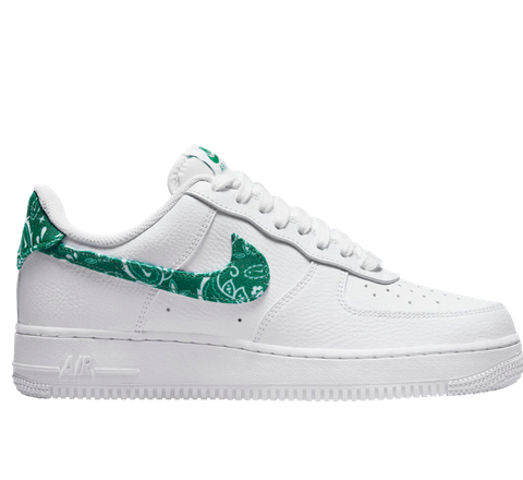 NIKE AIR FORCE 1 LOW '07 ESSENTIAL WHITE GREEN PAISLEY (W) DH4406-102