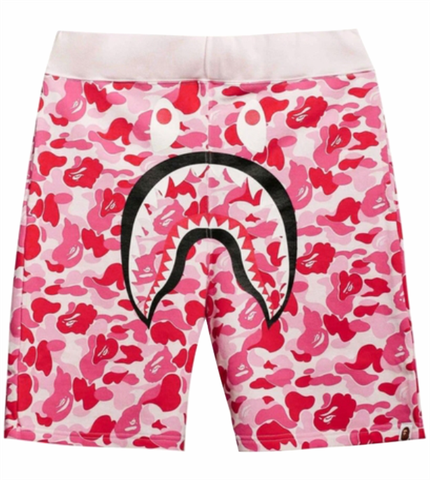 BAPE ABC CAMO SHARK SHORTS PINK