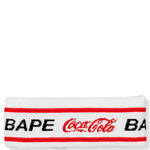 BAPE X COCA COLA HEADBAND WHITE