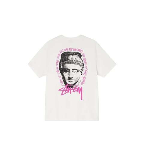STUSSY YOUNG MODERN PIG DYED TEE WHITE