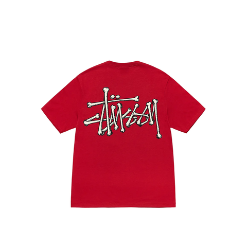 STUSSY BONES STOCK TEE RED