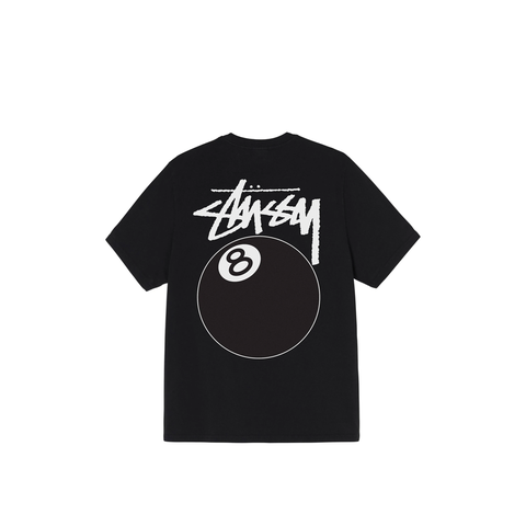 STUSSY BALL 8 TEE BLACK