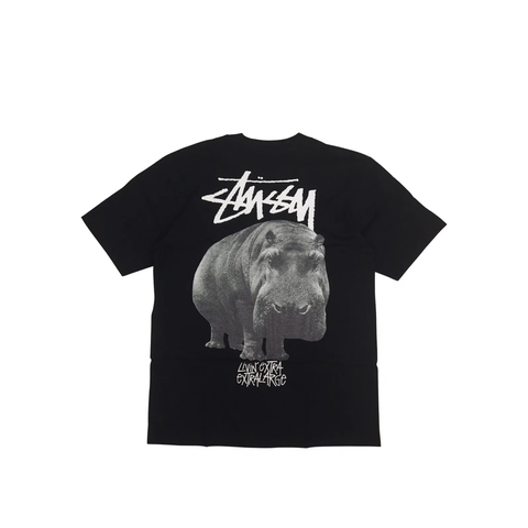 STUSSY BIG HIPPO TEE BLACK