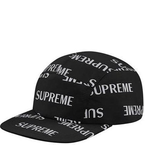 SUPREME REPEAT 3M BLACK CAMP HAT