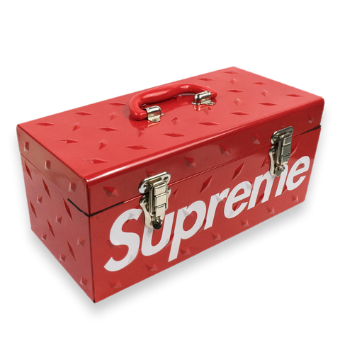 SUPREME DIAMOND PLATE TOOL BOX RED