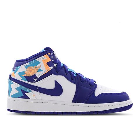 NIKE AIR JORDAN 1 MID GEOMETRIC PRINT 555112 105