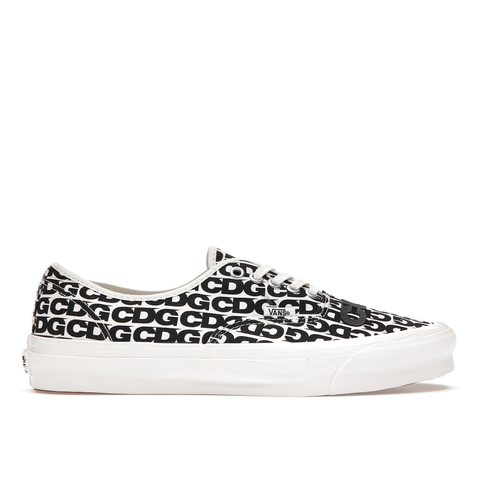 VANS AUTHENTIC COMME DES GARCONS BLACK HEEL TAB  (CURVED RUBBER)