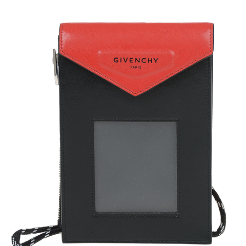 GIVENCHY LEATHER NECK WINDOW POUCH