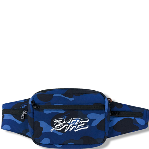 BAPE COLOR CAMO WAIST BAG BLUE