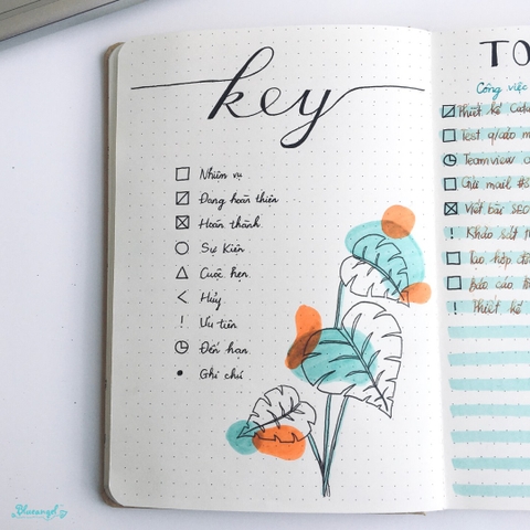 Bullet Journal Là Gì? Mục tiêu hàng ngày [Blueangel]