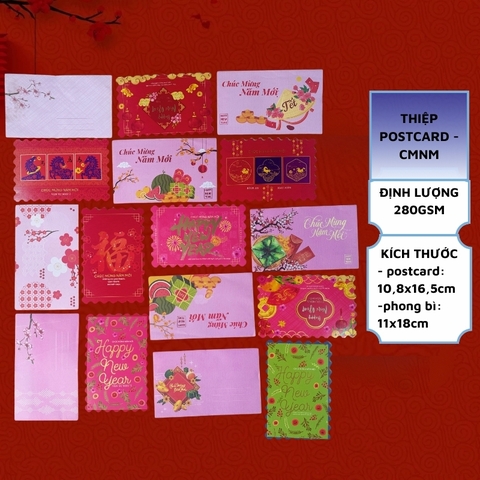 Thiệp Tết Chúc Mừng Năm Mới – Postcard Tết 2026, Trang Trí Decor, Lời Chúc Ý Nghĩa - Blueangel
