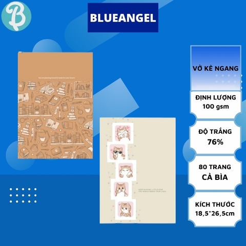 Vở 80 trang Blue NB4-7436