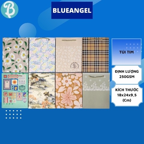 Túi đựng quà tặng cao cấp sang trọng, 18x24x9.5cm - TIM - Blueangel