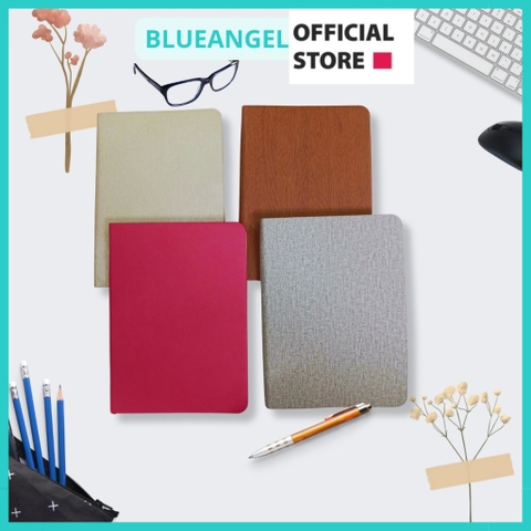 Sổ Tay Bìa Da Mềm A6 Ruột Chấm Dot Cao Cấp Blueangel - 176 Trang 100gsm