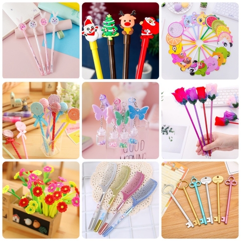 Bút dễ thương, bút cute, bút hoạt hình, bút mực, bút gel, bút bi nước, bút giá rẻ đa dạng nhiều mẫu mã