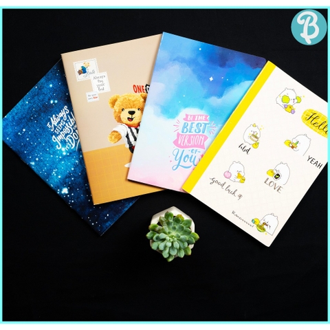 Combo Vở 80 trang - 12 mẫu - NB4-2023 - Blueangel
