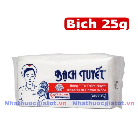 [Bịch 25g] Bông Y Tế BẠCH TUYẾT