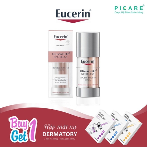 Eucerin Tinh Chất Giảm Thâm Nám Ultrawwhite+Spotless Double Booster Serum 30ml Tặng 1 Hộp Mặt Nạ Dermatory