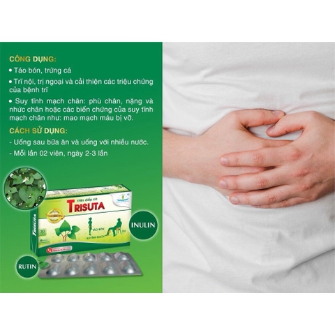 VIÊN GIẤP CÁ TRISUTA TÂM DƯỢC HỘP 30 VIÊN