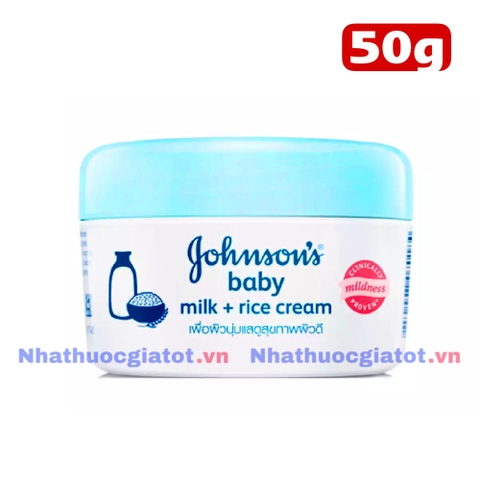 [Chính Hãng] Kem Dưỡng Ẩm JOHNSON’S BABY Từ Sữa Và Gạo - Kem Dưỡng Ẩm Sữa Gạo Johnson Baby Nắp Xanh